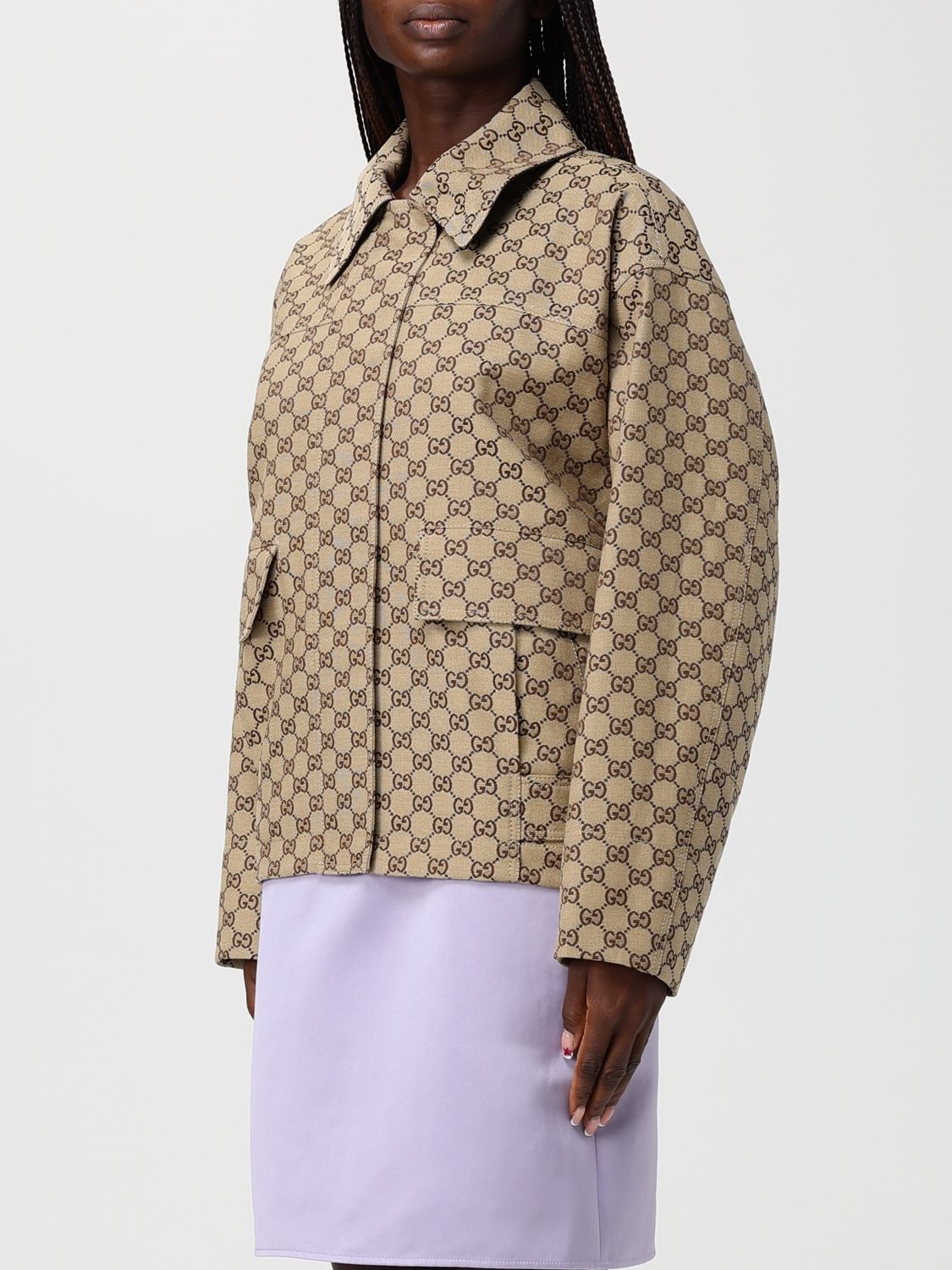 Gucci Jacket Woman Camel GUCCI