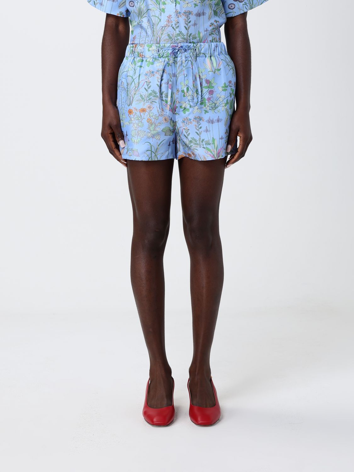 Gucci Shorts Woman Gnawed Blue GUCCI
