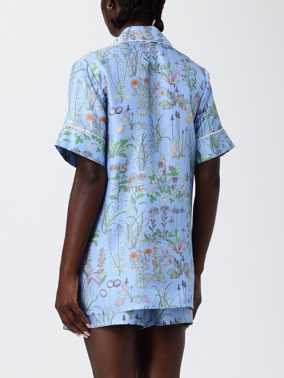 Gucci Shirt Woman Gnawed Blue GUCCI