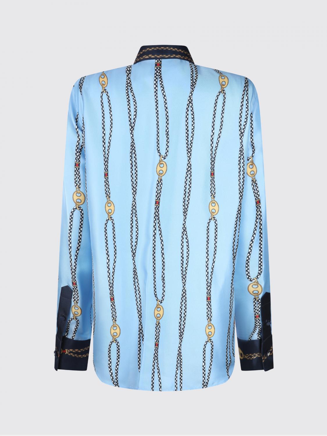 Gucci Shirt Woman Gnawed Blue GUCCI