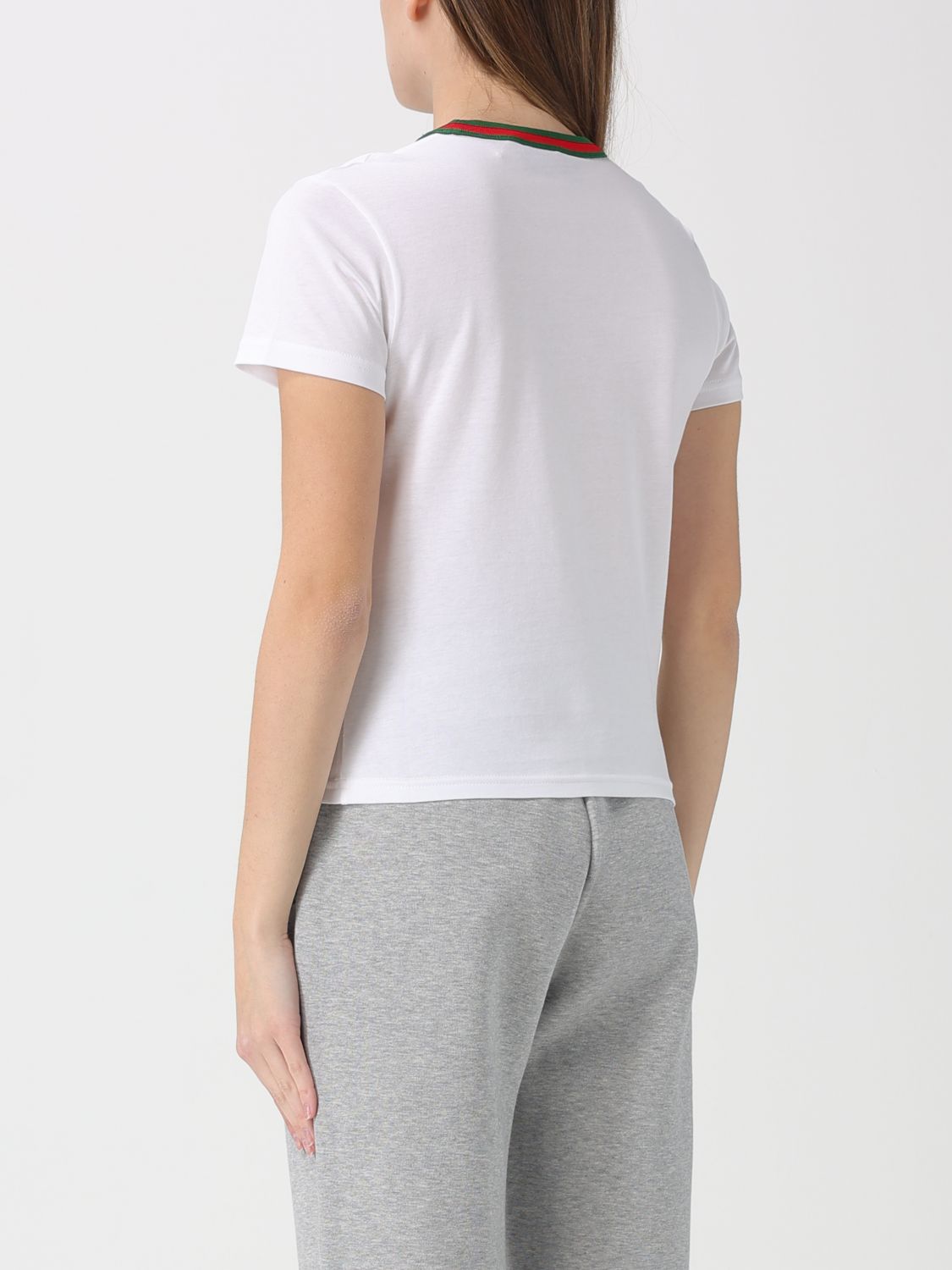 Gucci Women New 70S Light Web Jersey T-Shirt Gucci GUCCI