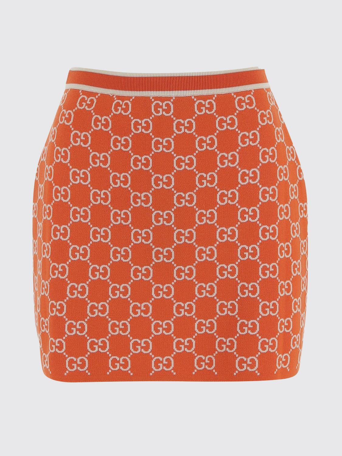 Gucci Skirt Woman Orange GUCCI