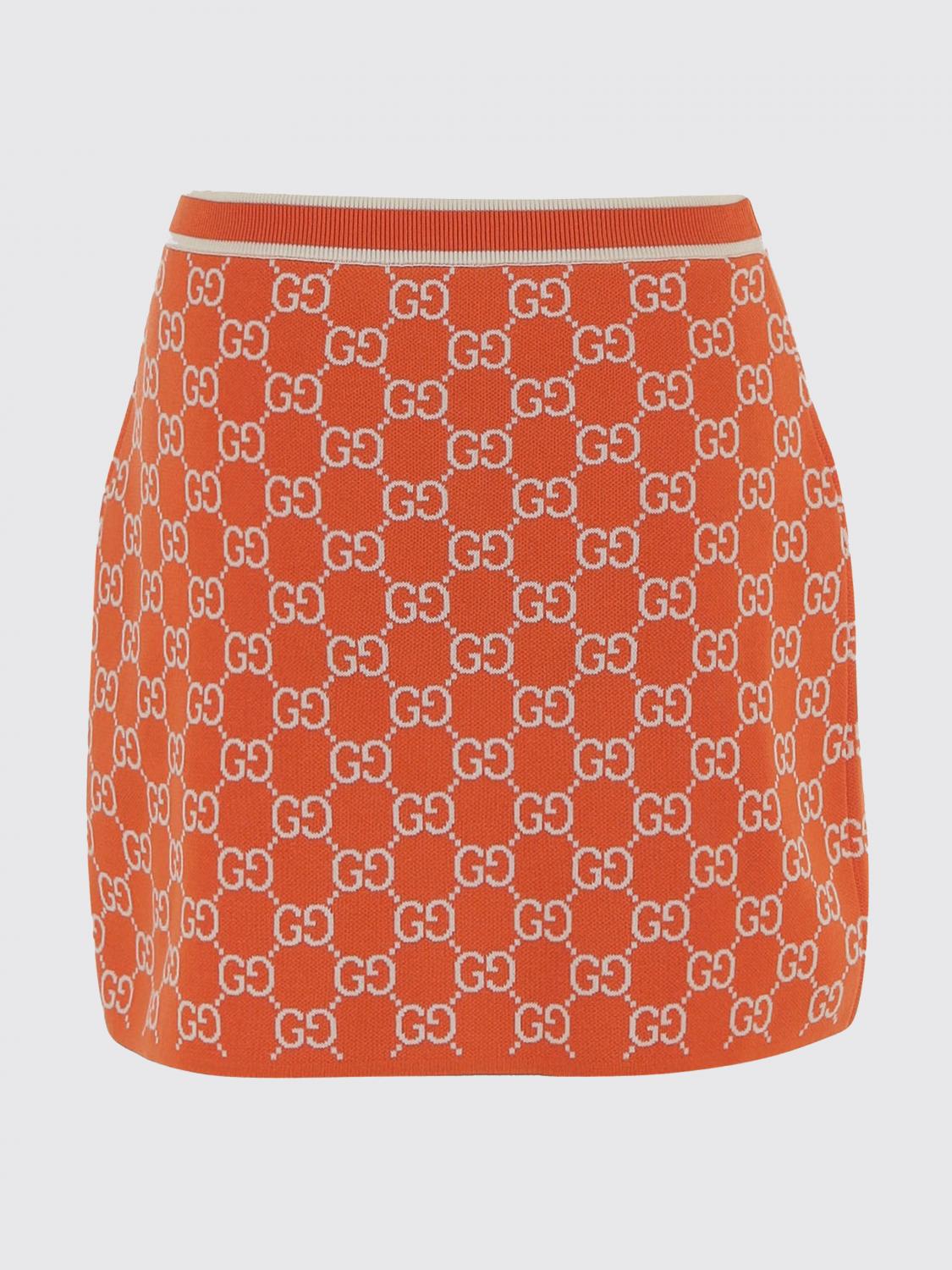 Gucci Skirt Woman Orange GUCCI