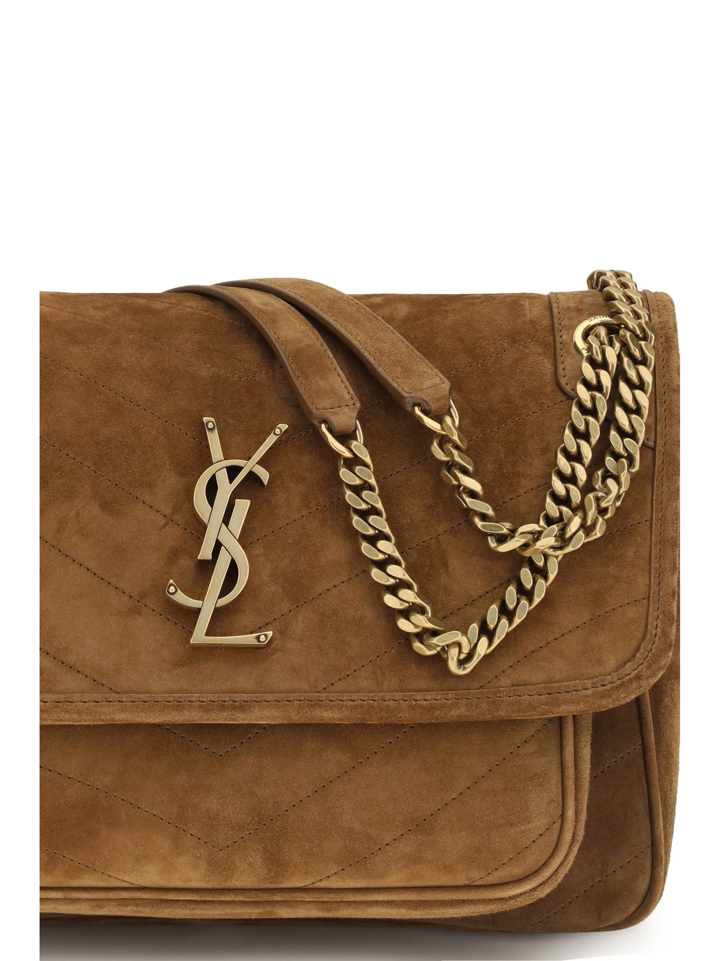 Saint Laurent Women Medium Niki Suede Shoulder Bag SAINT LAURENT