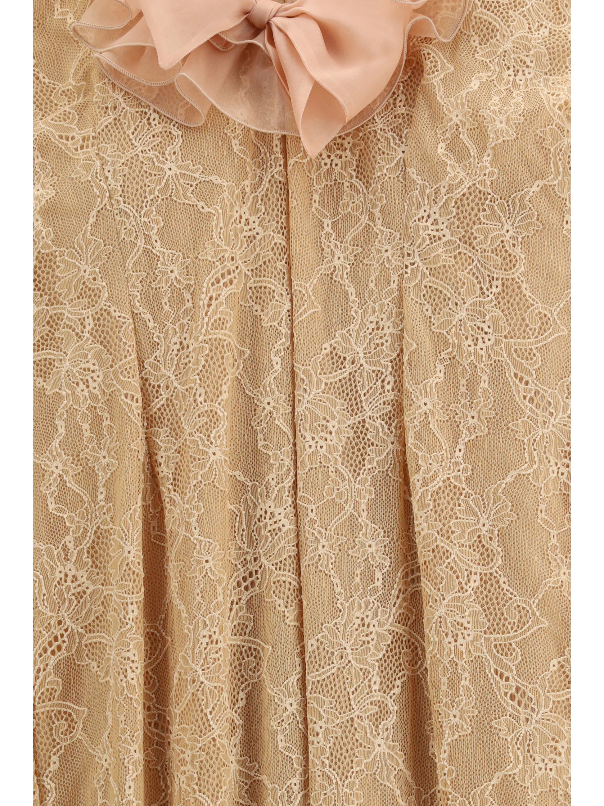 Alessandra Rich Women Stretch Lace Evening Dress ALESSANDRA RICH