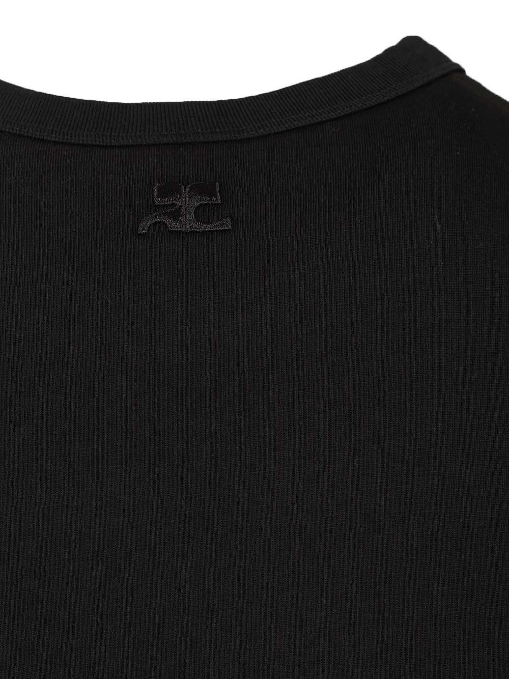 Courreges Women T-Shirt Embroidered Logo COURREGES