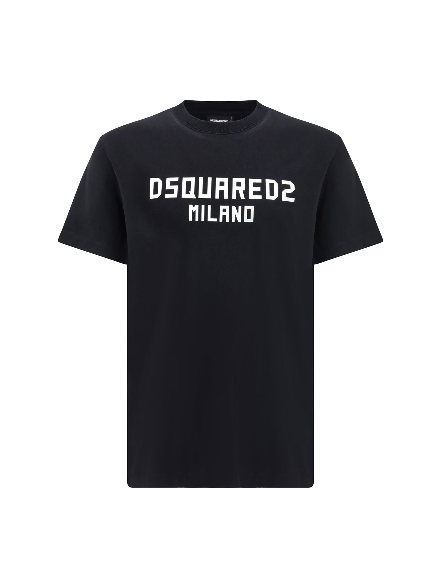 Dsquared2 Men T-Shirt With “Dsquared2 Milano” Logo Printed DSQUARED2