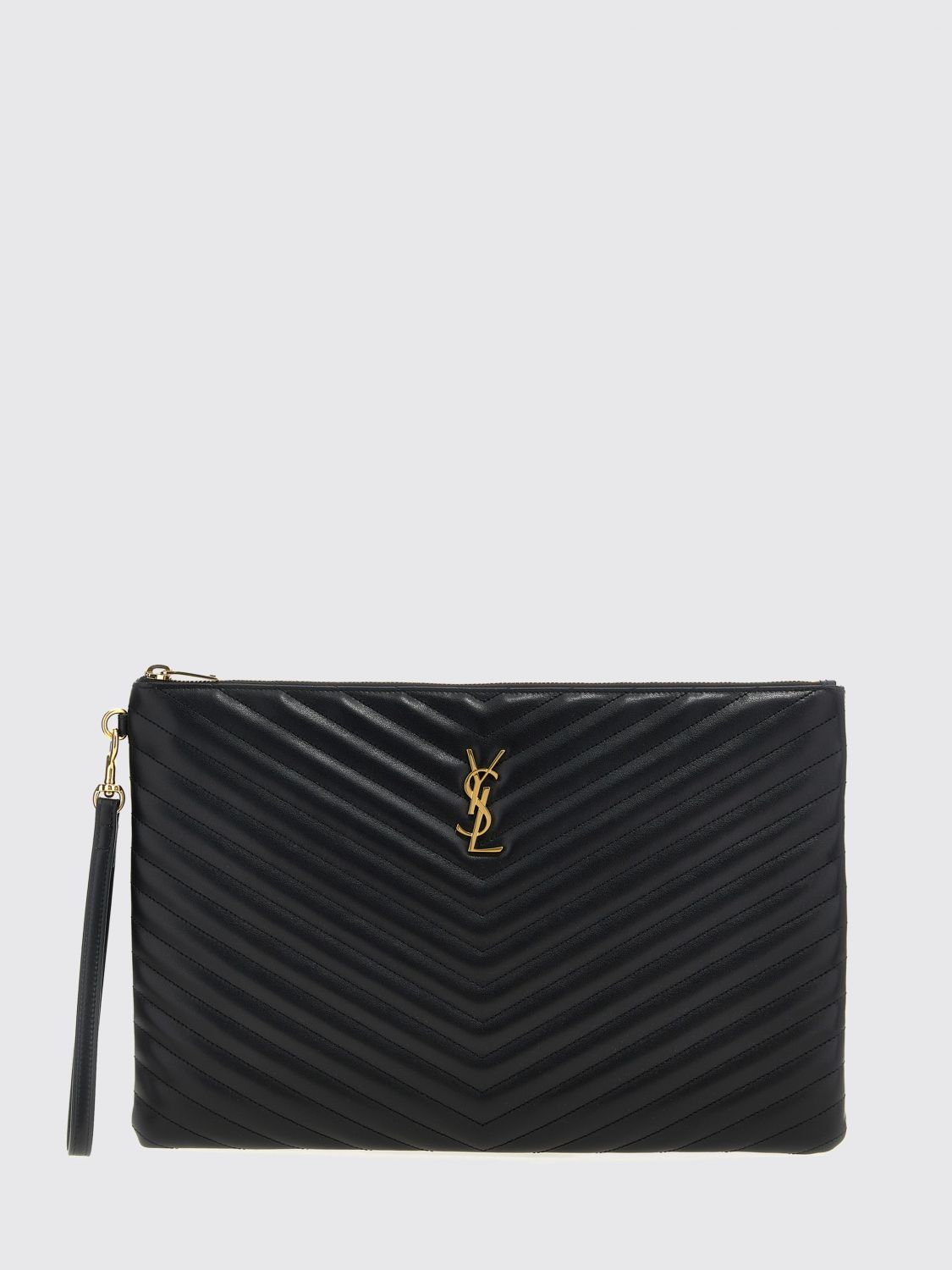 Saint Laurent Clutch Woman Black SAINT LAURENT
