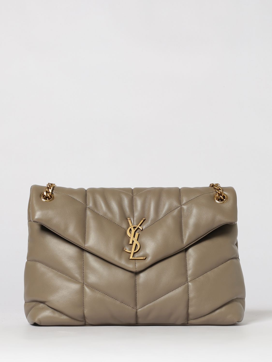 Saint Laurent Shoulder Bag Woman Beige SAINT LAURENT