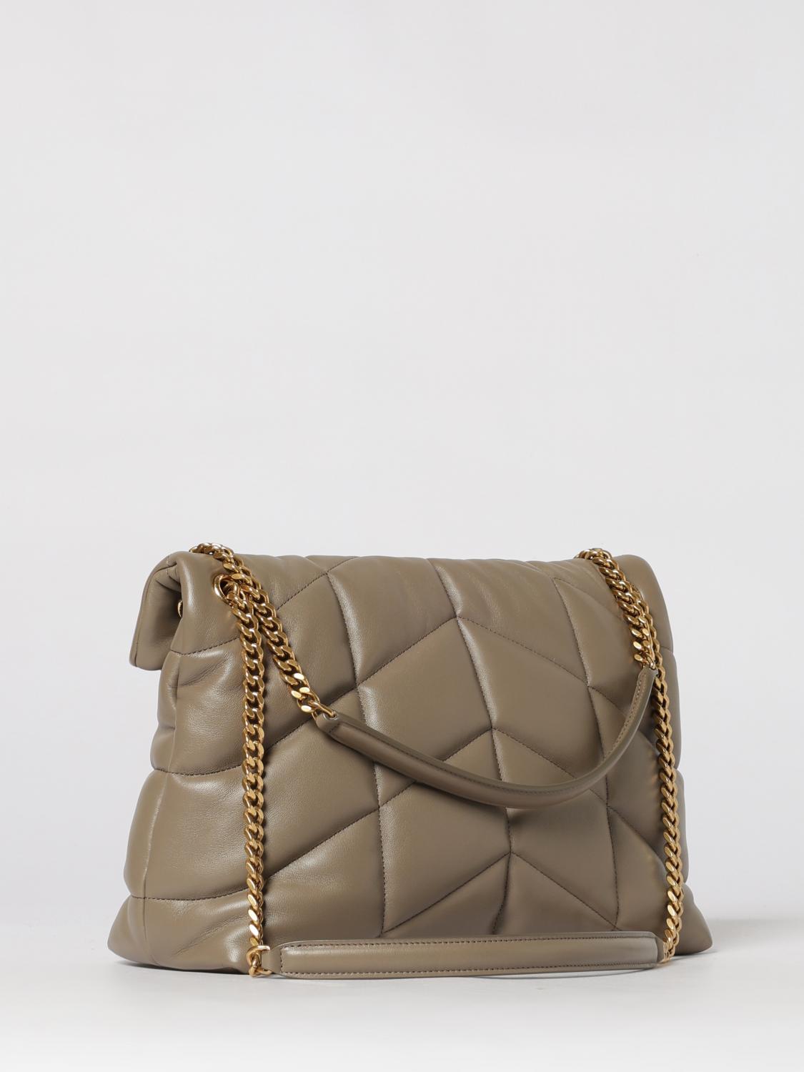 Saint Laurent Shoulder Bag Woman Beige SAINT LAURENT