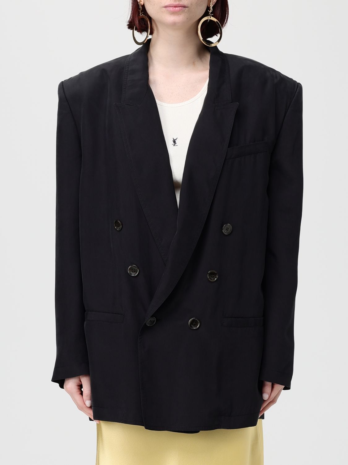 Saint Laurent Jacket Woman Black SAINT LAURENT