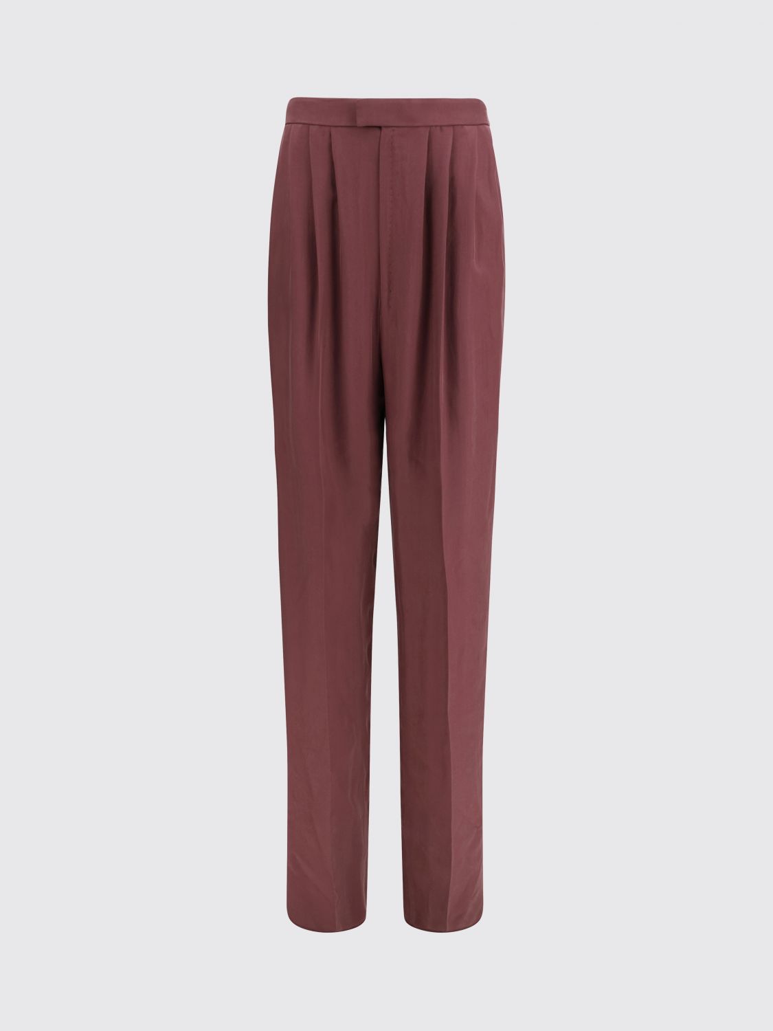 Saint Laurent Pants Woman Burgundy SAINT LAURENT