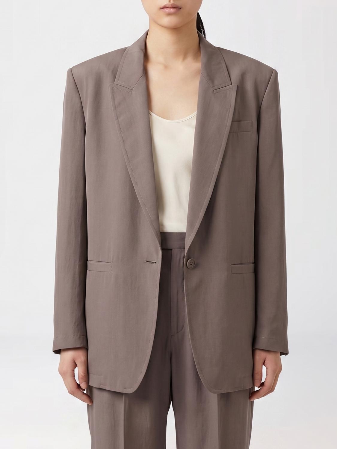 Saint Laurent Jacket Woman Grey SAINT LAURENT
