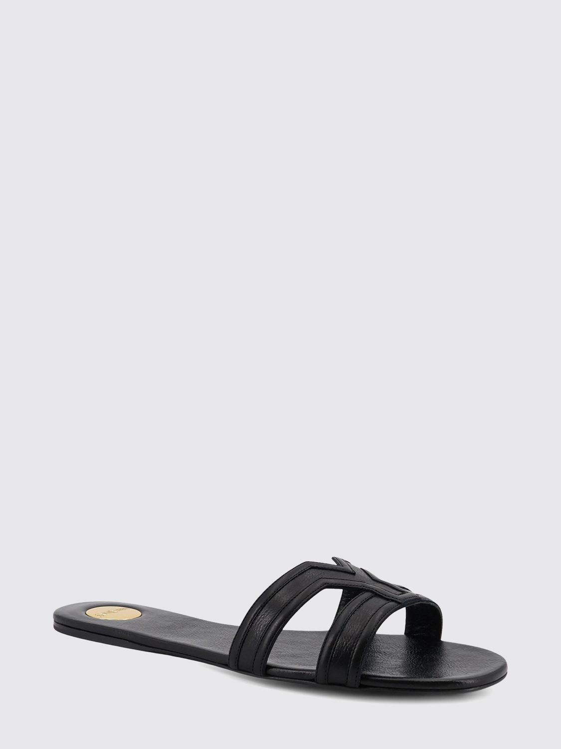 Saint Laurent Heeled Sandal Woman Black SAINT LAURENT
