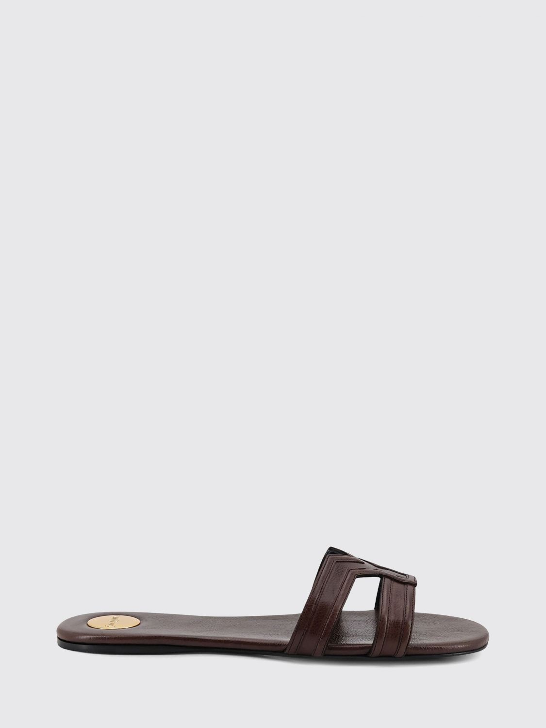 Saint Laurent Heeled Sandal Woman Brown SAINT LAURENT