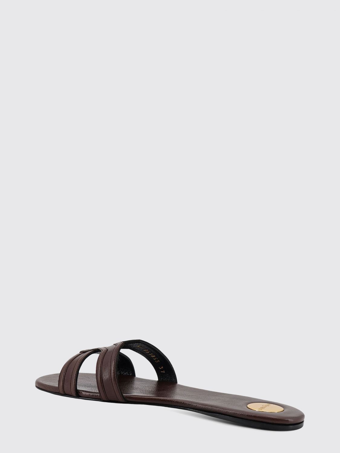 Saint Laurent Heeled Sandal Woman Brown SAINT LAURENT