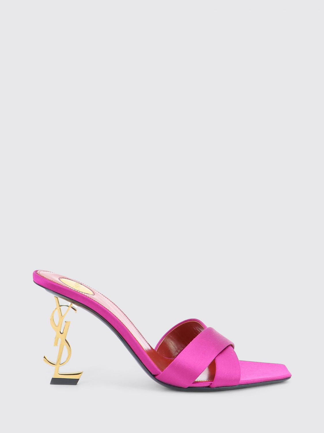 Saint Laurent Heeled Sandal Woman Fuchsia SAINT LAURENT