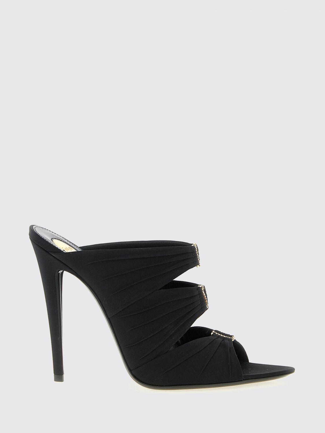 Saint Laurent Heeled Sandal Woman Black SAINT LAURENT