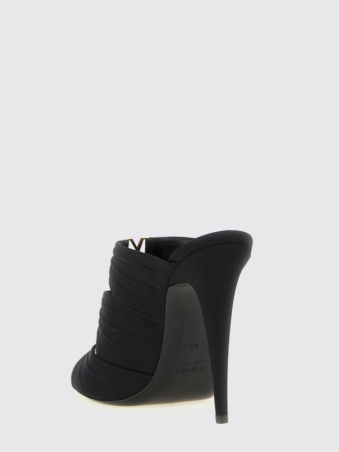 Saint Laurent Heeled Sandal Woman Black SAINT LAURENT