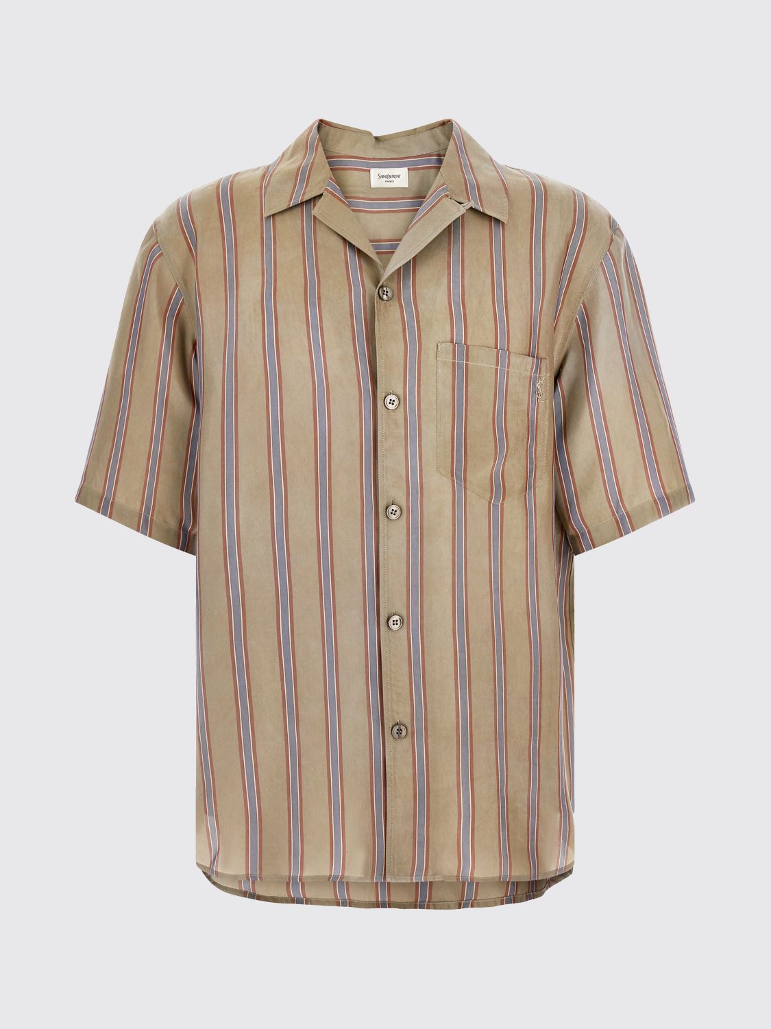 Saint Laurent Shirt Men Dove Grey SAINT LAURENT
