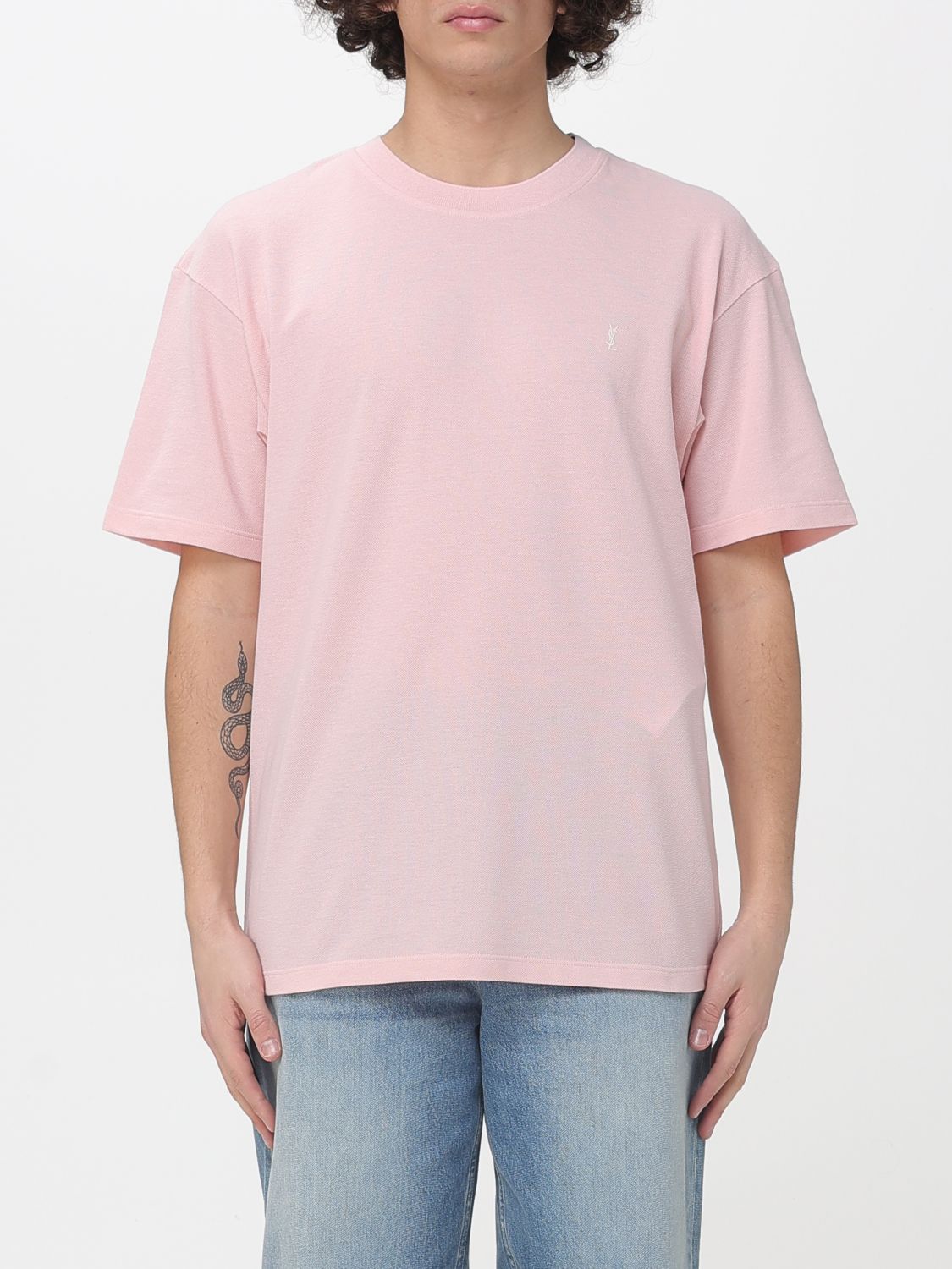 Saint Laurent T-Shirt Men Pink SAINT LAURENT