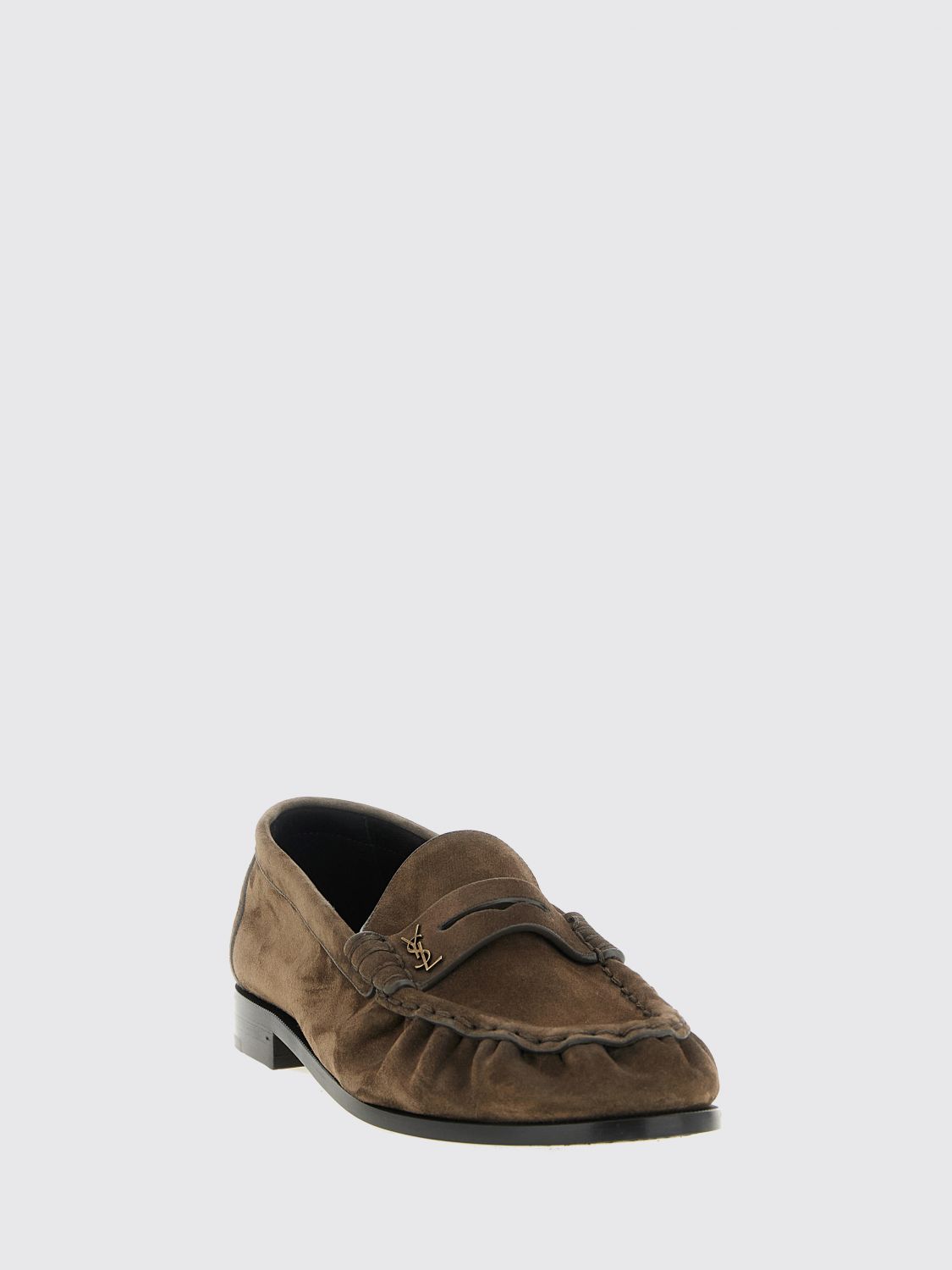Saint Laurent Loafers Men Charcoal SAINT LAURENT