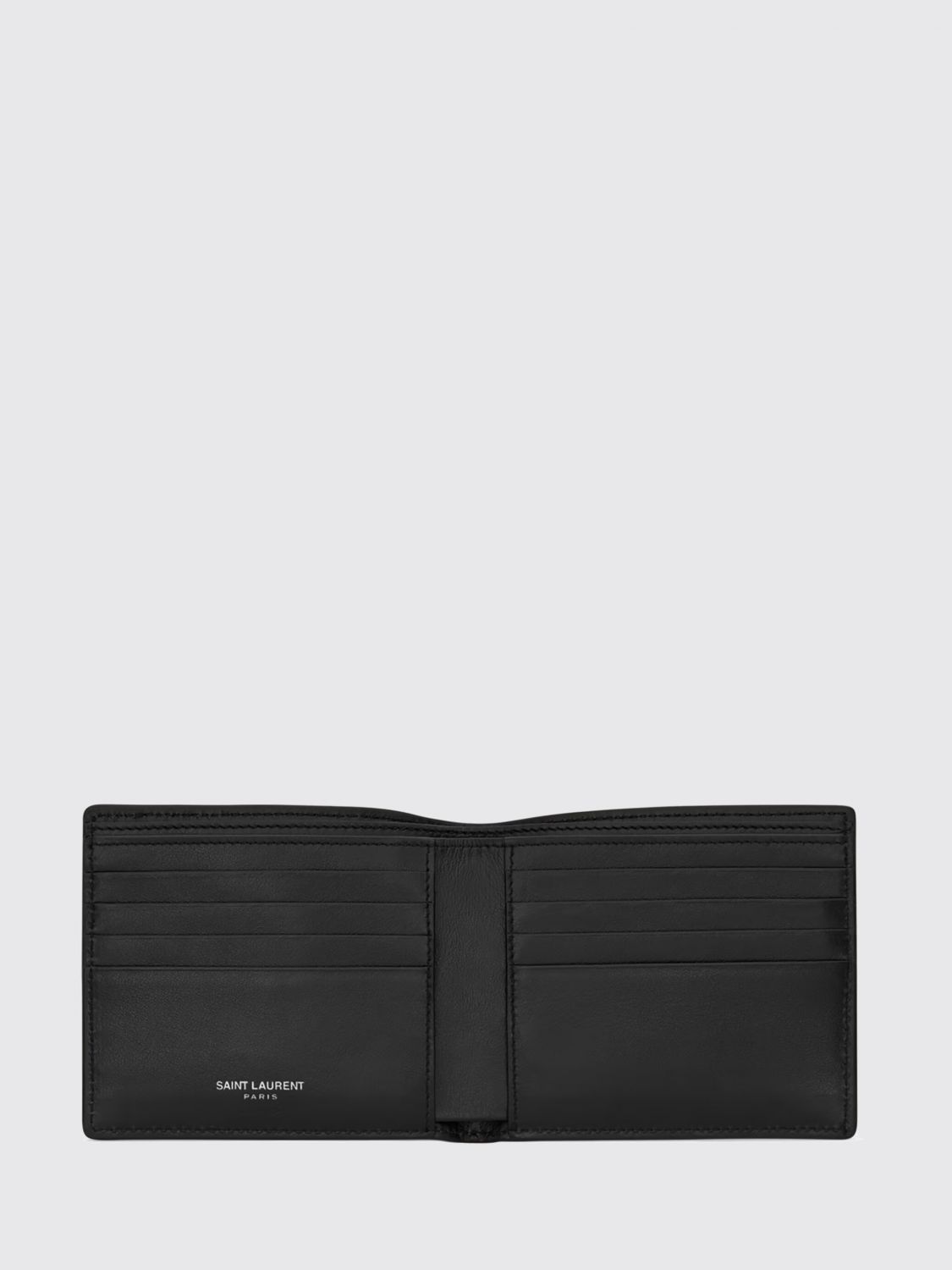 Saint Laurent Wallet Men Black SAINT LAURENT
