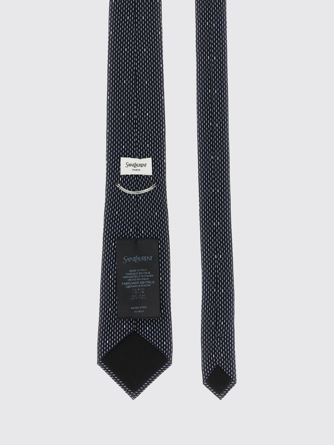Saint Laurent Tie Men Navy SAINT LAURENT