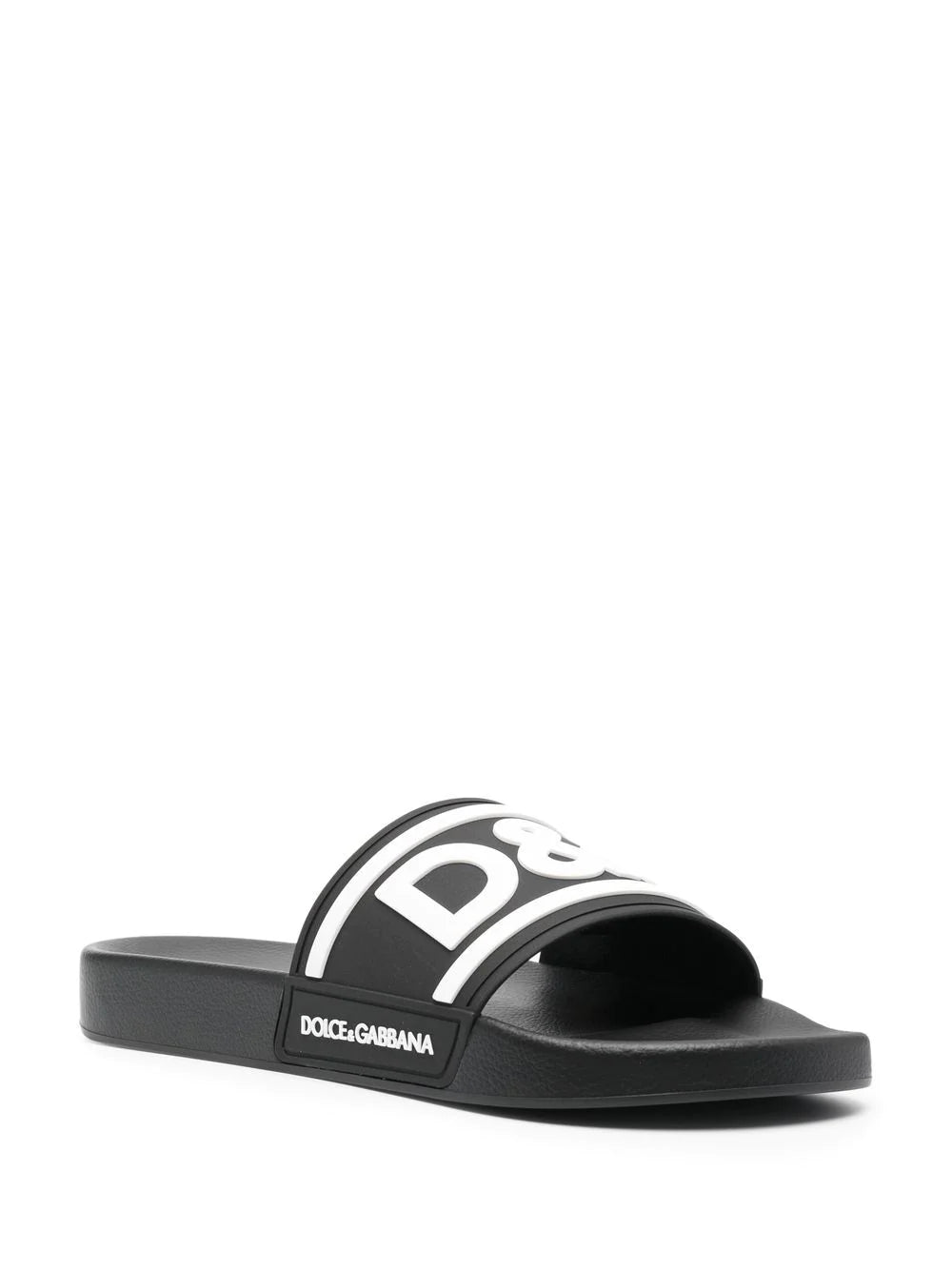 Dolce & Gabbana Men Beach Slippers With Logo Print DOLCE & GABBANA