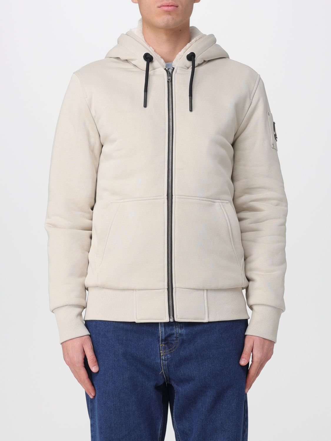 Moose Knuckles Sweatshirt Men Beige MOOSE KNUCKLES