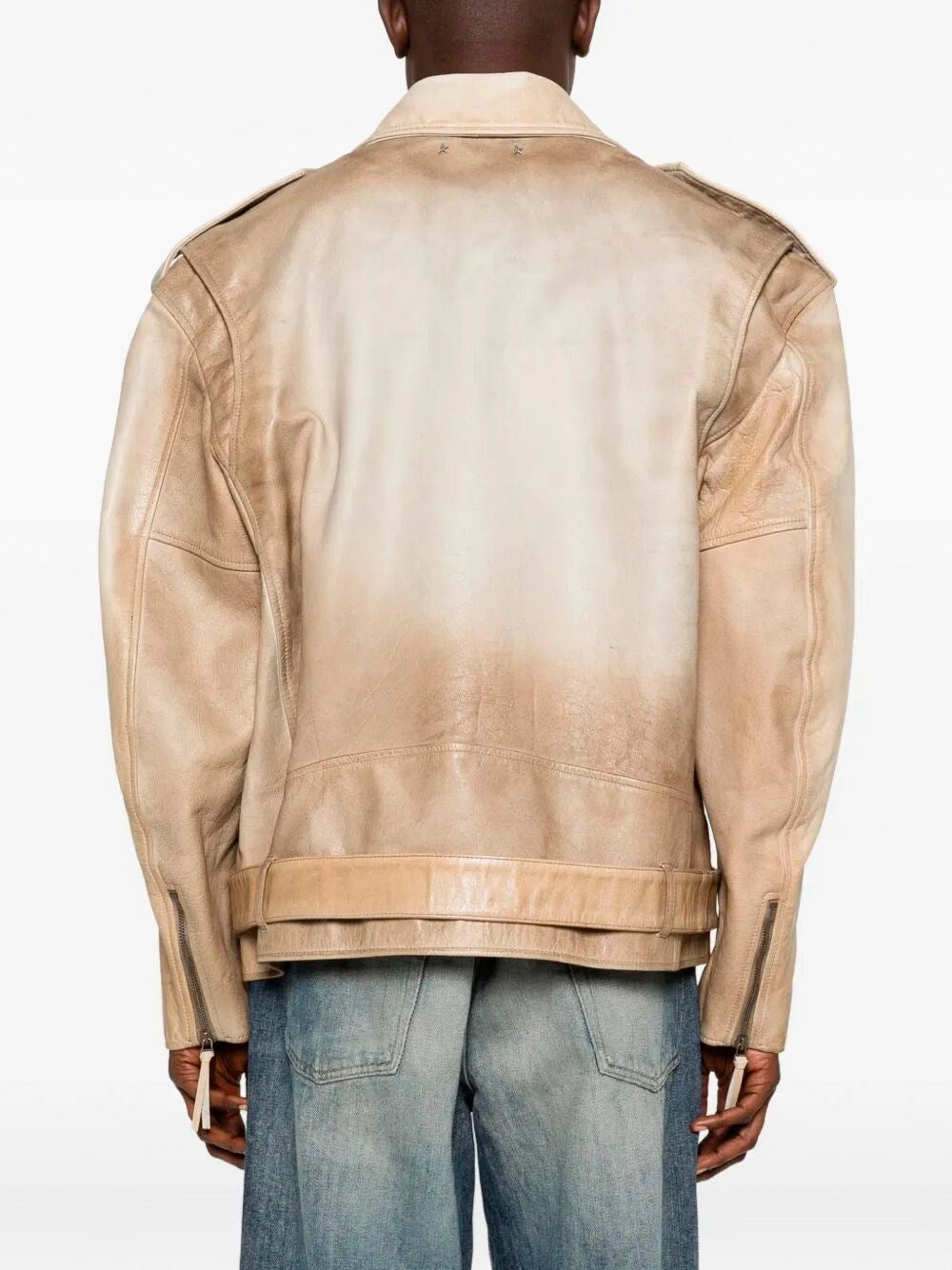 Golden Goose Men `Journey` Leather Jacket GOLDEN GOOSE