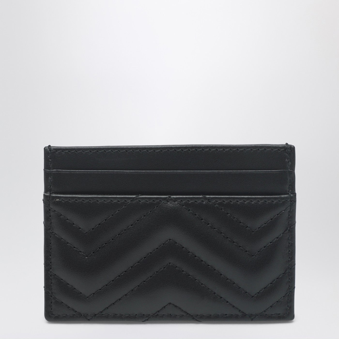 Gucci Gg Marmont Card Holder Black/Gold Women GUCCI