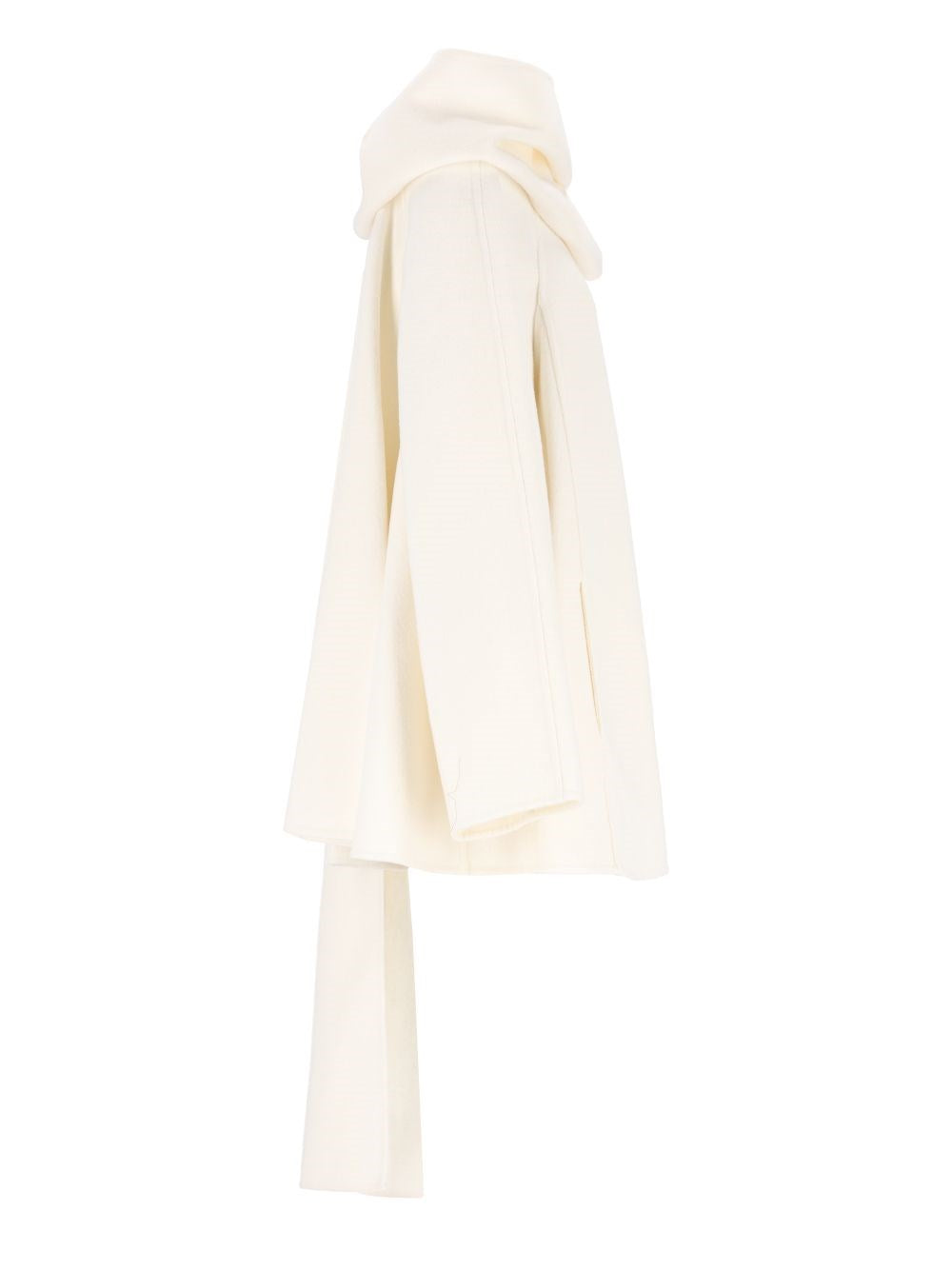 Alaïa Women Virgin Wool Coat With Scarf ALAIA