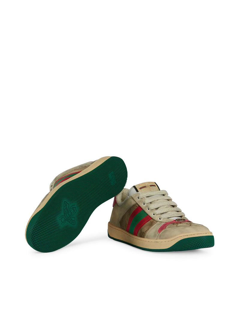 Gucci Women Screener Sneakers In Leather GUCCI