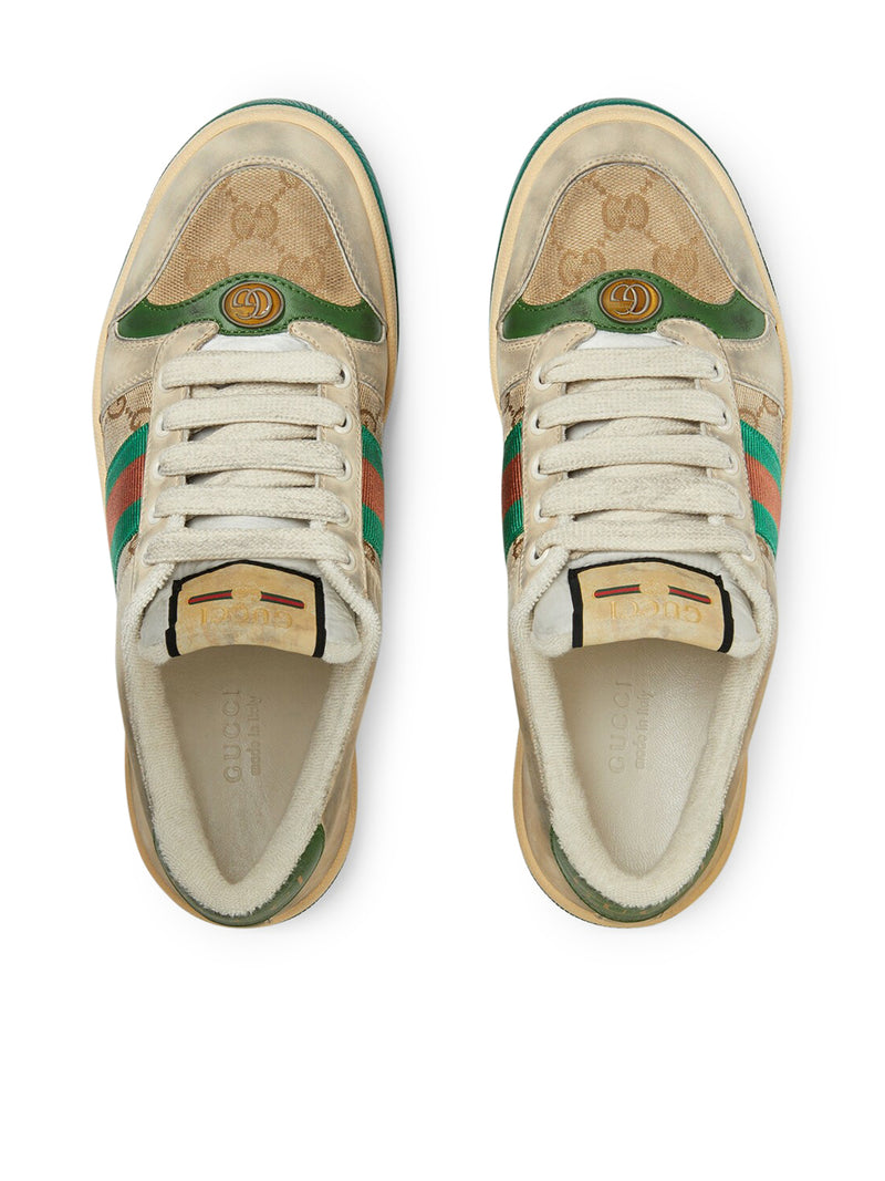 Gucci Women Screener Sneakers In Leather GUCCI