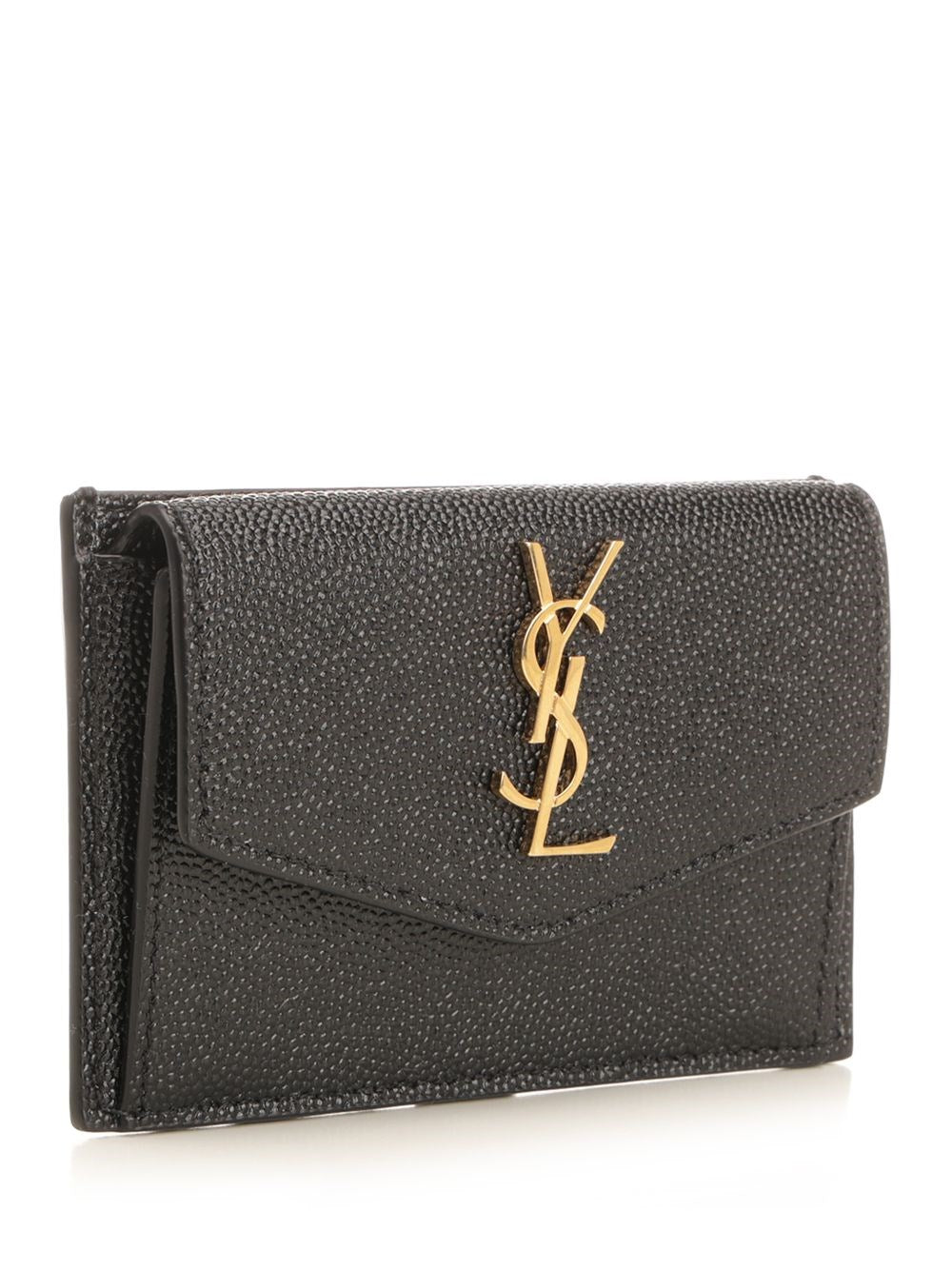 Saint Laurent Women Grain De Poudre Leather Wallet SAINT LAURENT