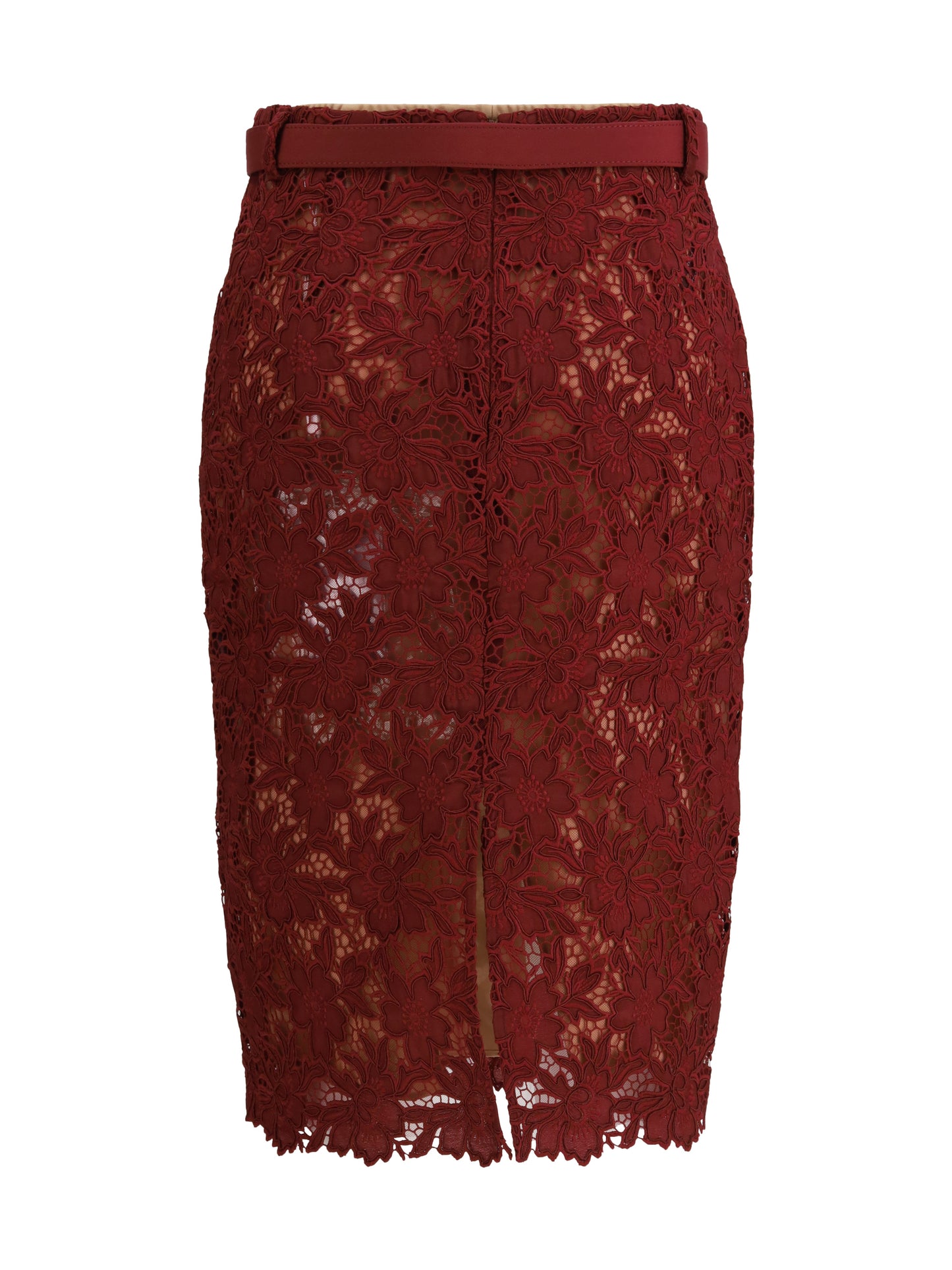 Self-Portrait Women Guipure Lace Midi Skirt SELF-PORTRAIT