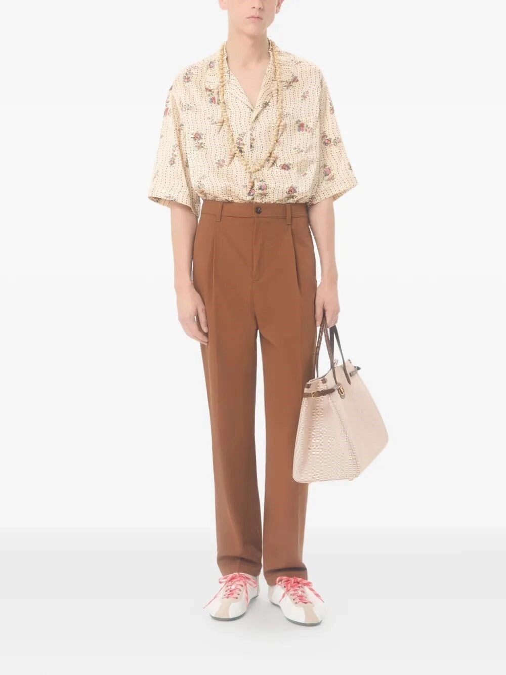 Valentino Garavani Men `Papier Floral` Bowling Shirt VALENTINO GARAVANI