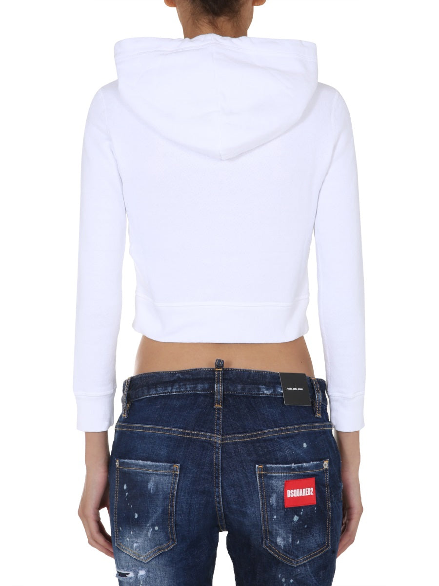 Dsquared Women Cropped Sweatshirt