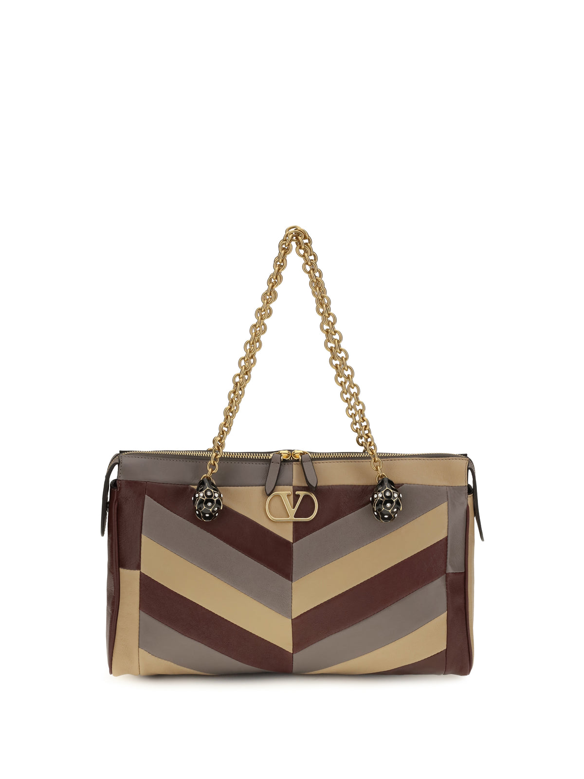 Valentino Garavani Women Medium Panthea Chevron Nappa Shoulder Bag VALENTINO GARAVANI