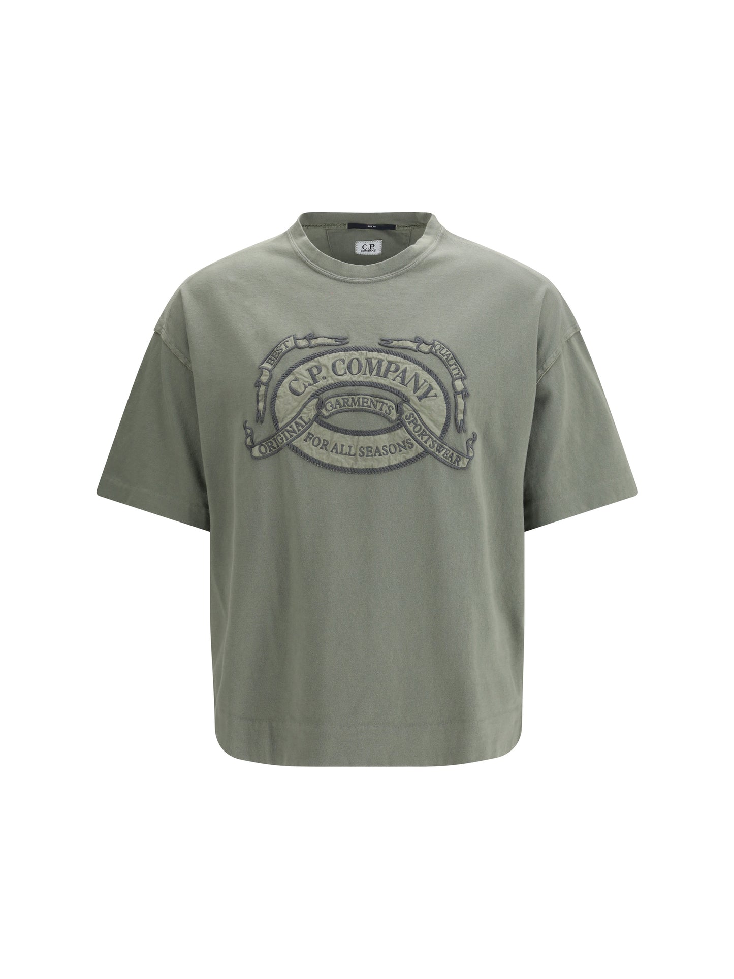 C.P. Company Men 20/1 Jersey Short Sleeve Boxy Logo T-Shirt C.P. COMPANY