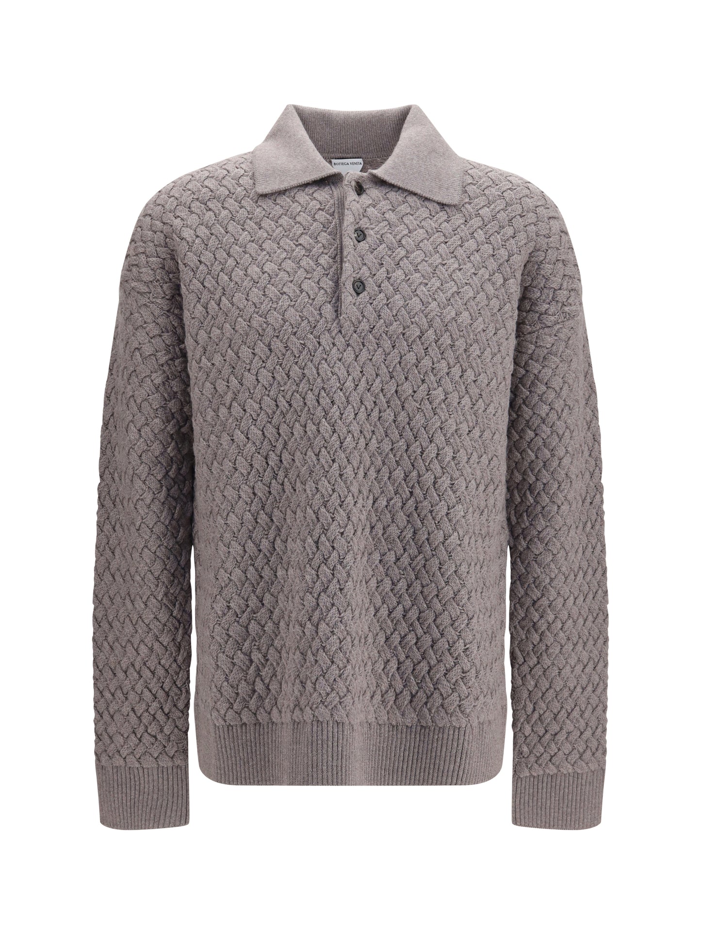 Bottega Veneta Men Lw Wool Intrecciato Sweater BOTTEGA VENETA