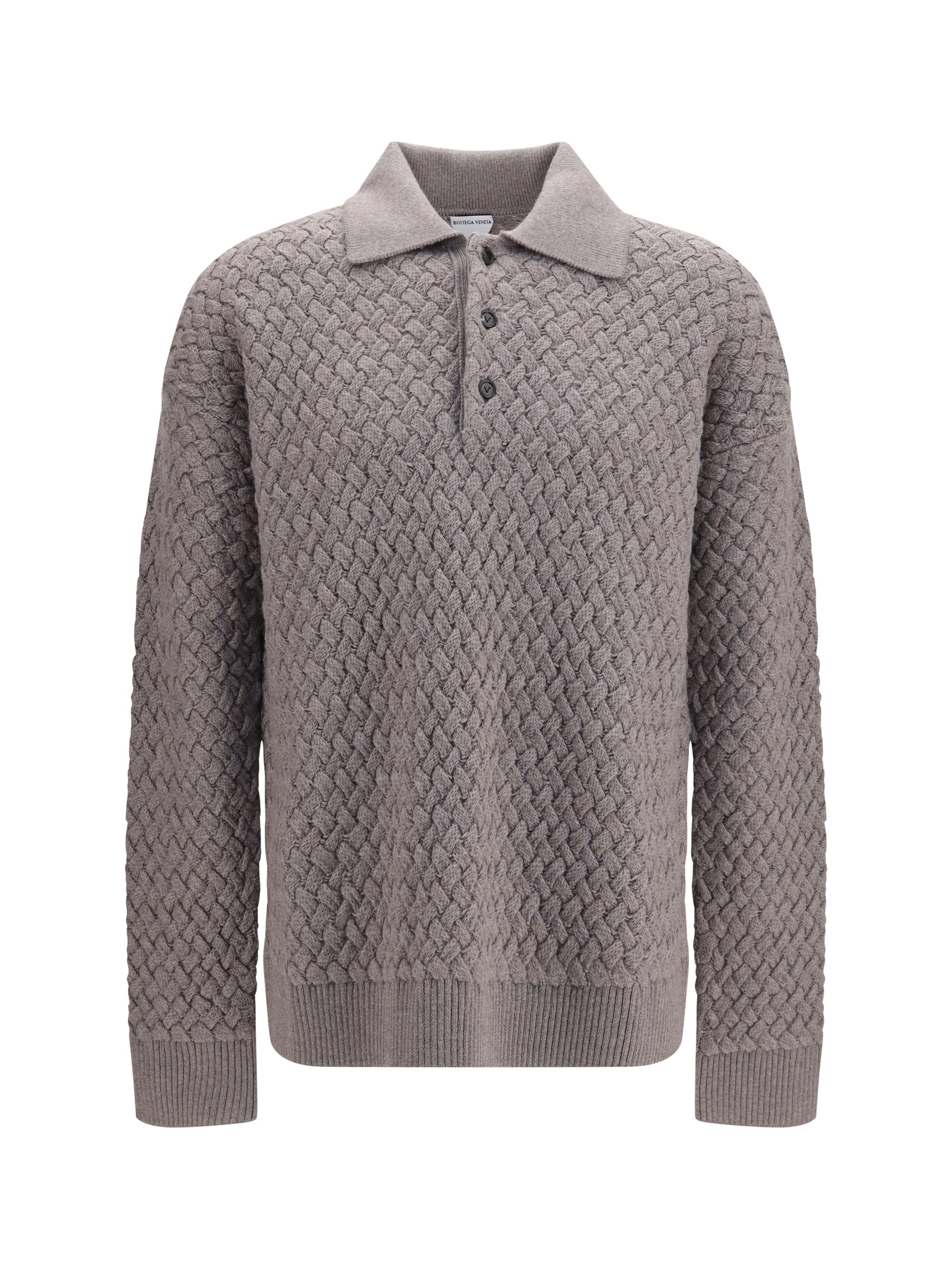 Bottega Veneta Men Lw Wool Intrecciato Sweater BOTTEGA VENETA