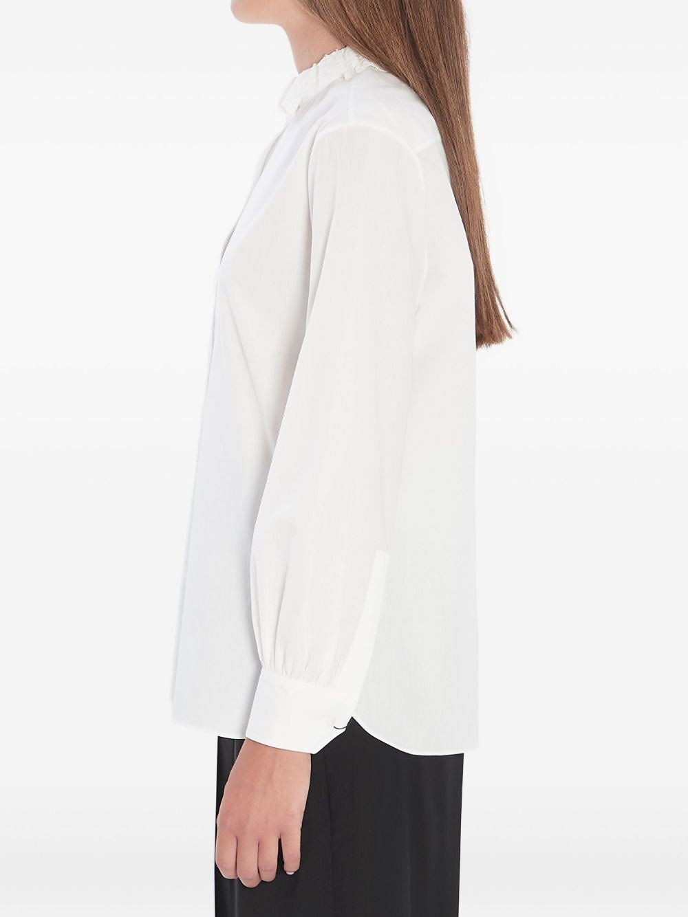 Saint Laurent Women Cotton Poplin Shirt SAINT LAURENT