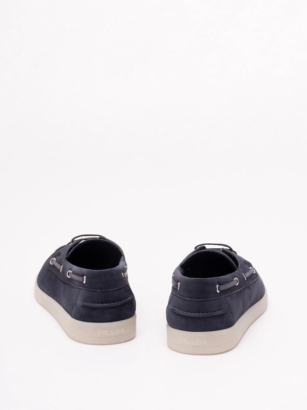 Prada Men Suede Boat Shoes PRADA