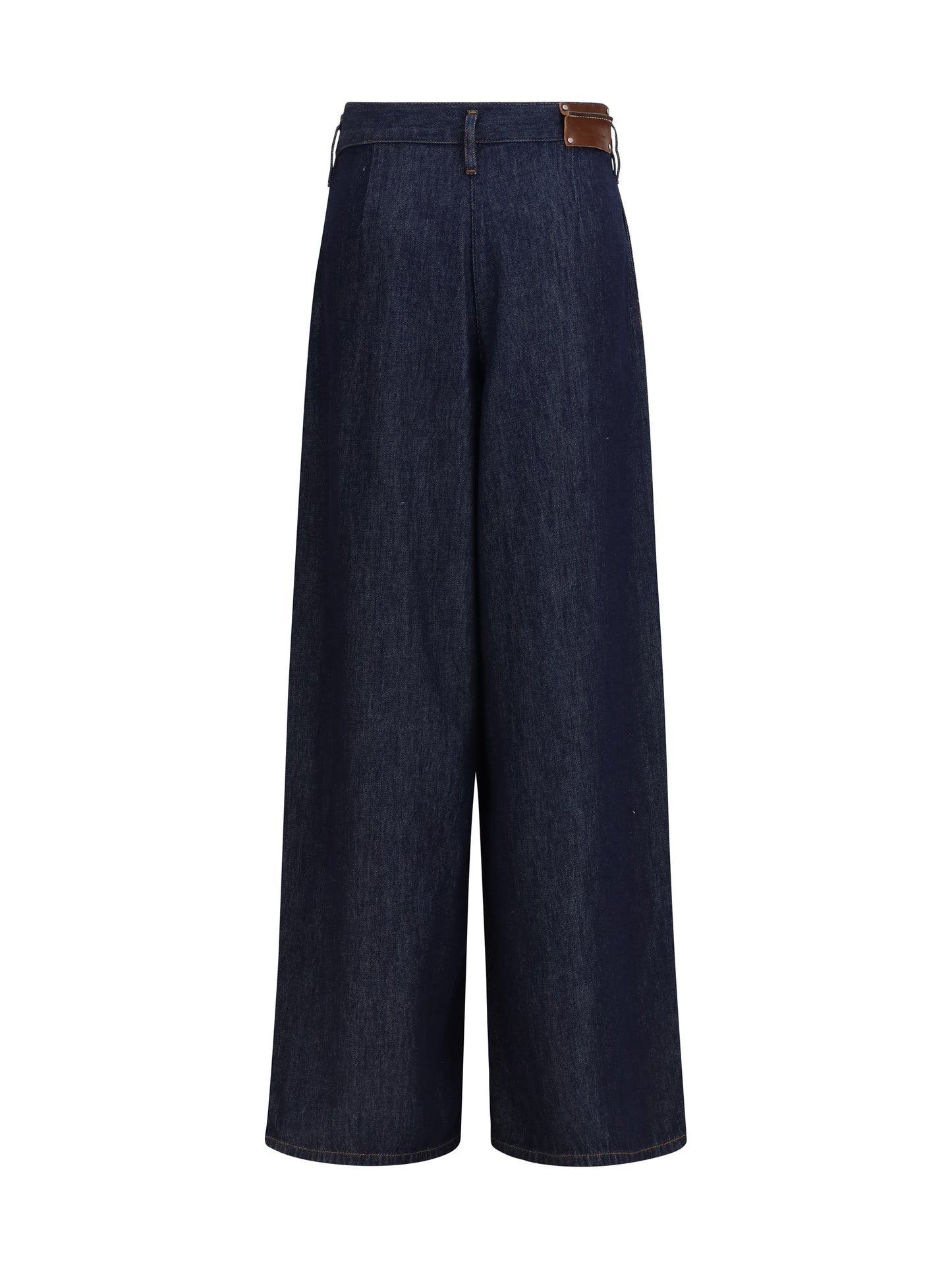 Dries Van Noten Women Wide-Leg Jeans With Pleats DRIES VAN NOTEN