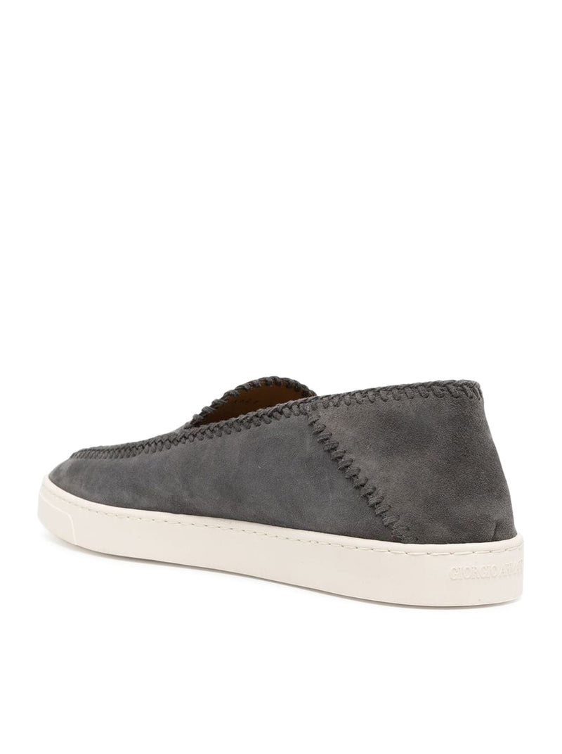 Giorgio Armani Men Galleria 3 Slip-On In Suede GIORGIO ARMANI