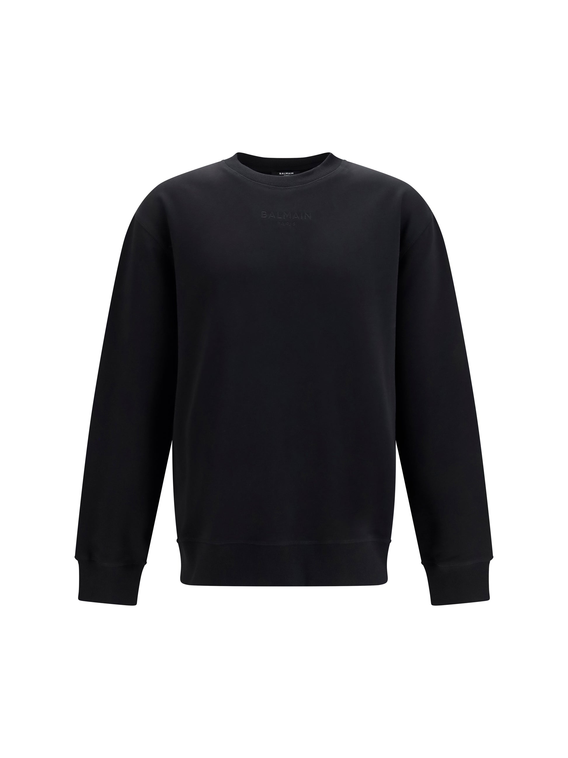 Balmain Men Embroidered Logo Crewneck Sweatshirt BALMAIN