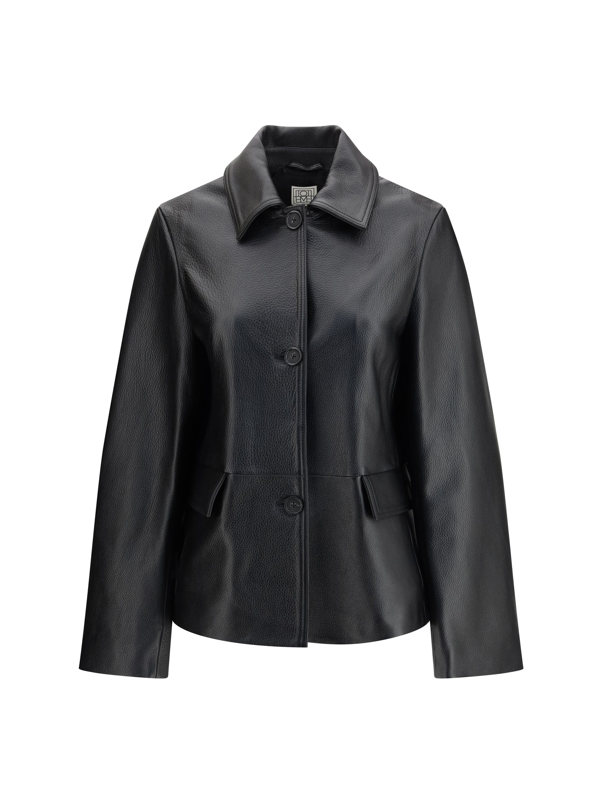 Toteme Women Grained Leather Jacket TOTEME