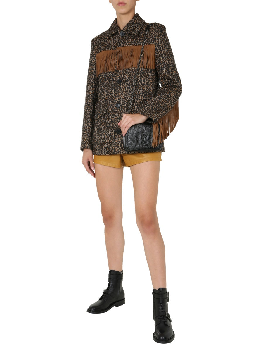 Saint Laurent Women High Waist Shorts SAINT LAURENT